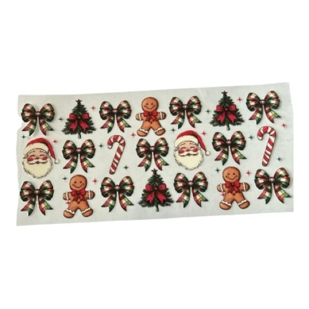 Gingerbread Bow Cup Decal (44)